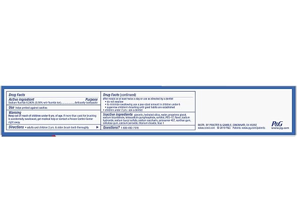Crest Cavity and Tartar Toothpaste 5.7oz 2pk