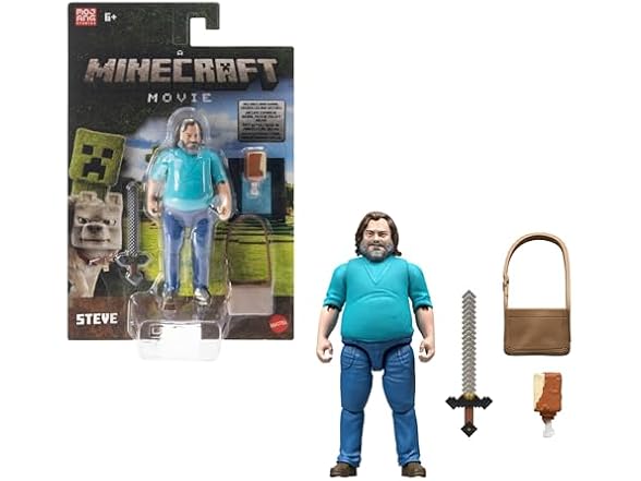 Mattel Minecraft Action Figure & Accessories Set