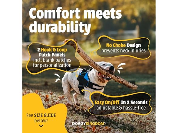 DOGGYKINGDOM No Choke Dog Harness with Handl