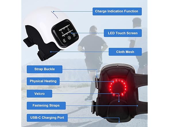 Kullre Portable Knee Massager with Heat