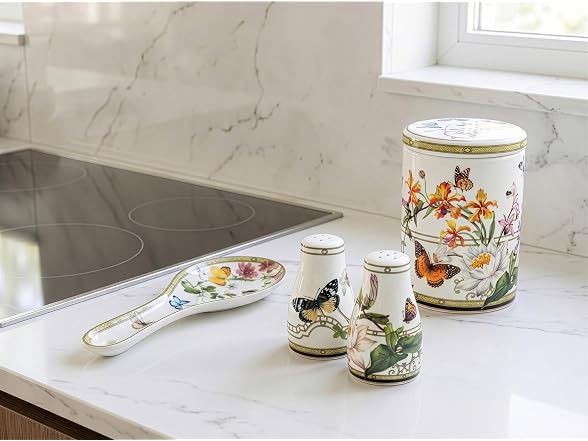 Abbott Collection Butterfly Garden Canister