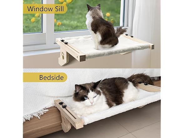 TUSATIY 21.7'' Cat Window Perch Bed