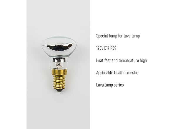 OSTTRPO Lava Lamp Bulb 25w 4pk