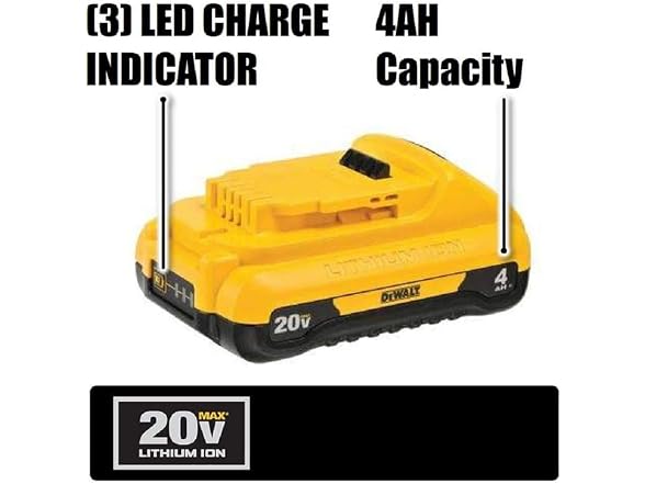 Dewalt DCB240-2 20V MAX 4 Ah Lithium Ion Battery 2-Pack