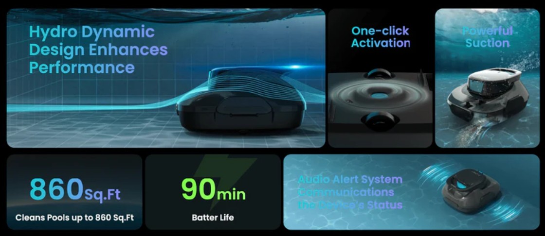 Aiper Cordless Robotic Above Ground Pool Cleaner - Gallery 8