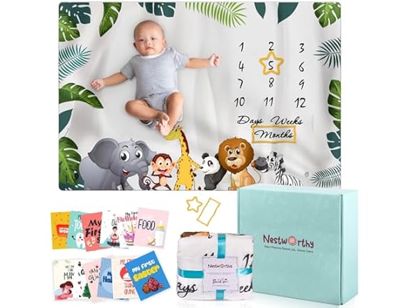 Baby Monthly Milestone Blanket