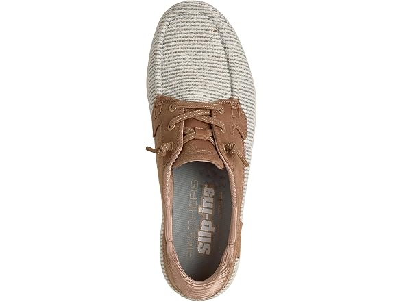 Skechers Women's Hands Free Slip-ins On-The-Go Flex Radiant Glittery Boat Shoe