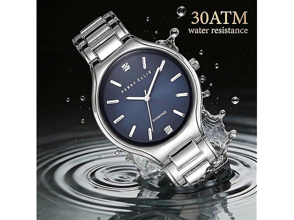 Perry Ellis Ultra Slim Watch Blue Dial