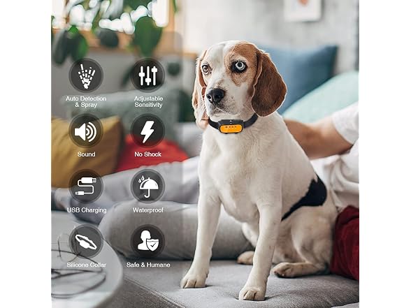 Citronella Dog Collar, Auto Spray Citronella