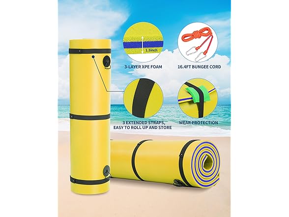 Lily Pad Floating Mat for Lake & Pool, 9'