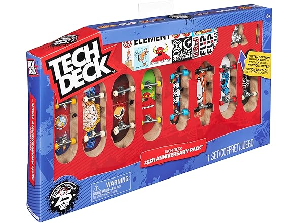 Tech Deck, 25th Anniversary 8-Pack Fingerboards