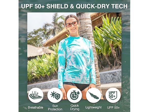 Kanu Surf Women's LS Rash Top Aqua (M)
