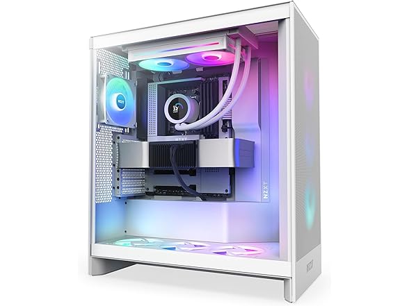 NZXT Kraken Plus 240 RGB CPU Liquid Cooler, White