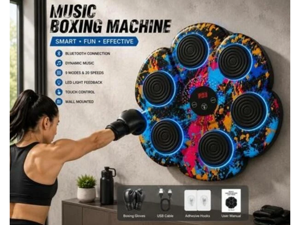 Smart Bluetooth Music Boxing Machine- Graffiti Splatter