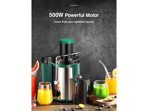 Qcen 500W Centrifugal Juicer Green