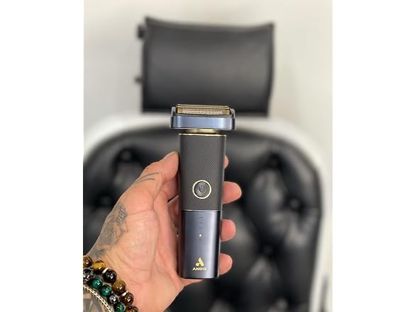 Andis 17300 reSURGE Electric Lithium Titanium Precision Foil Wet/Dry Rechargeable Shaver, Black (Open Box)