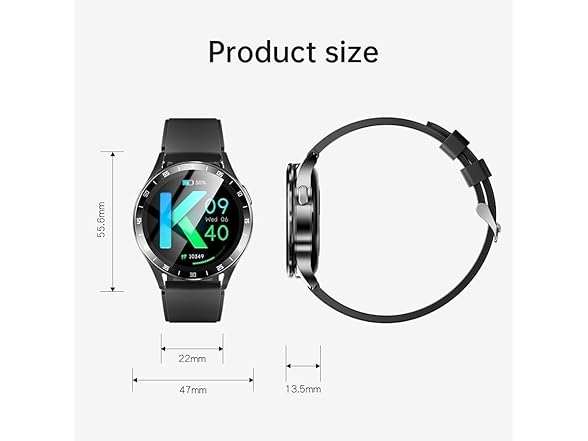 GTSolonia Smart Watch with Earbuds