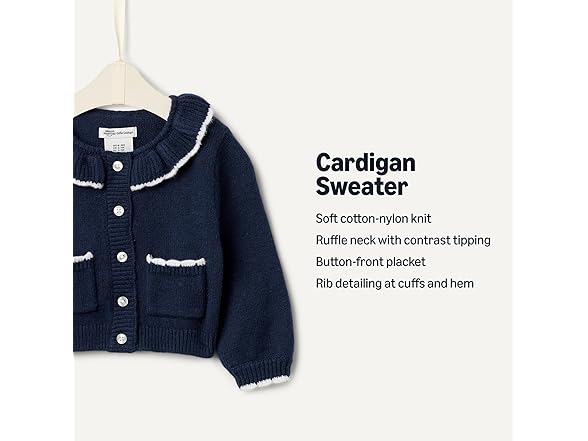 Cardigan Sweater (6M - XL) | Your Color Choice
