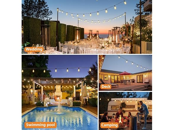 Brightever Dimmable Outdoor String Lights