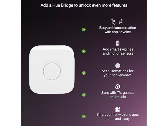 PHILIPS Hue Essential Smart LED A19 Bulb 4-Pack
