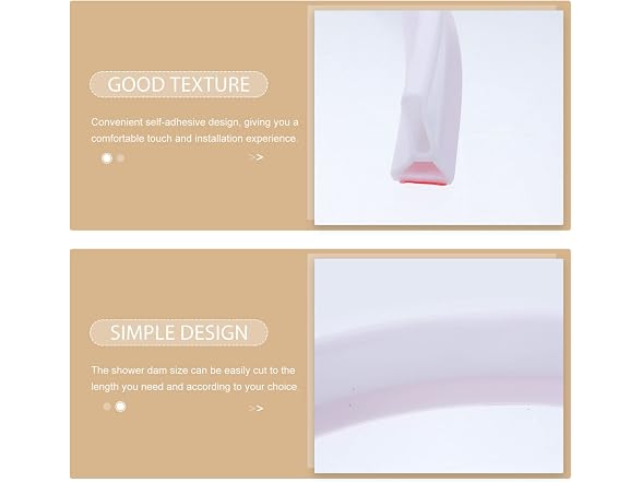 DOITOOL Self-adhesive Shower Water Dam Flexib