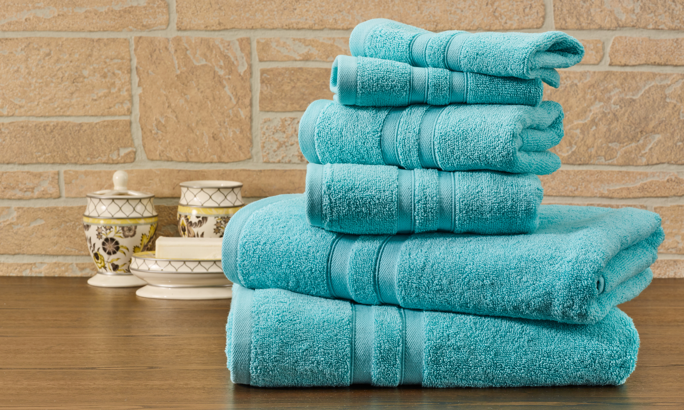 100% Egyptian Cotton 6-Piece Towel Set - Gallery 36