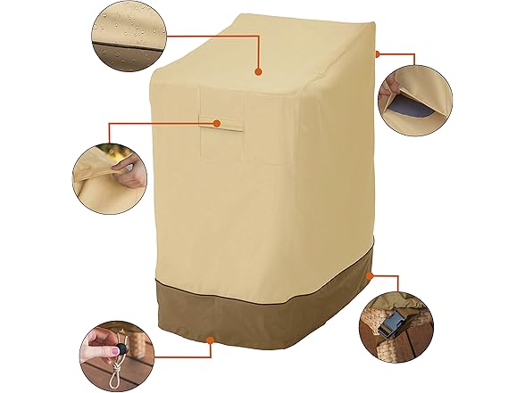 25.5 Inch Stackable Patio Chair Cover