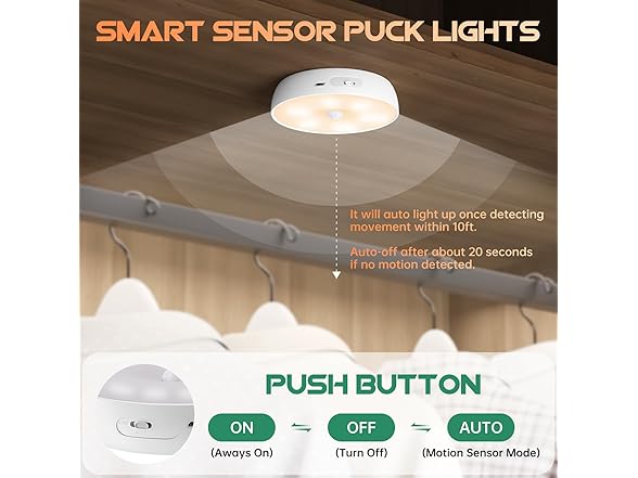 Lightbiz Warm Color LED Closet Lights