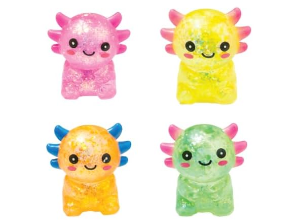Raymond Geddes Glitter Squisholotl Toys – Pack of 12