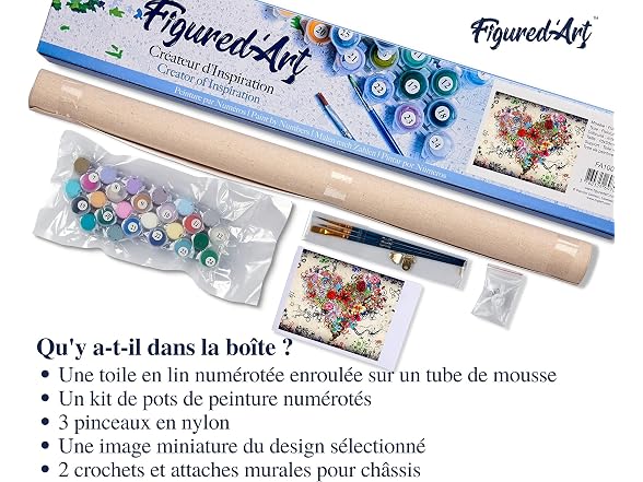 Figured"Art Paint by Numbers for Adults Love Flowers