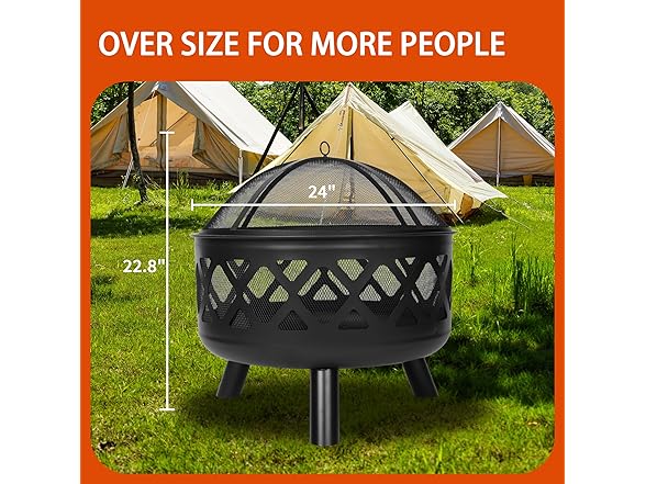 Red Mountain Valley 30'' Outdoor Wood Burning Fire Pit