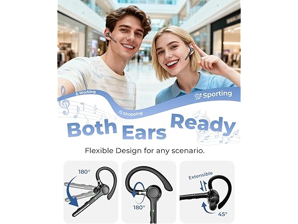 Ngsod Wireless Bluetooth 5.4 Headset