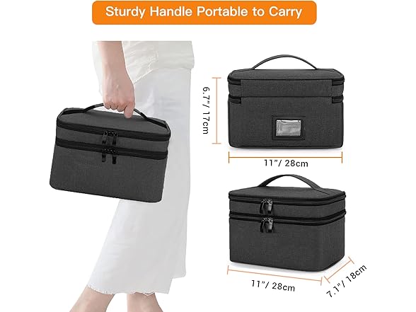 Derggzey Medicine Storage Organizer Bag