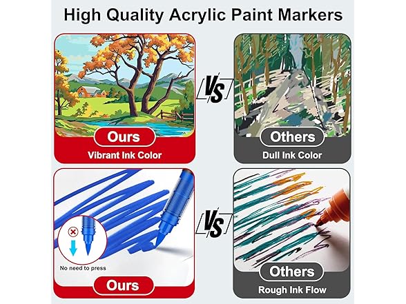 JRQ acrylic paint markers