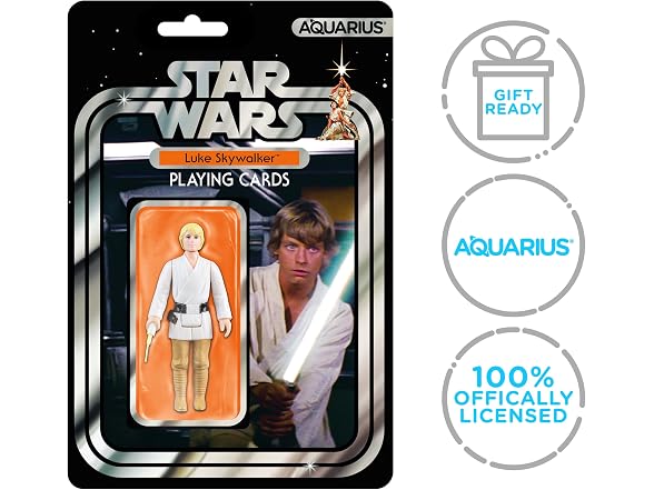 AQUARIUS Star Wars Luke Skywalker Premium Playing Cards