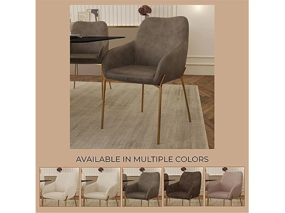 LeisureMod Zaire Charcoal Chair 2Pk