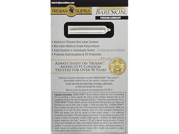 Trojan Supra Ultra-Thin 6ct