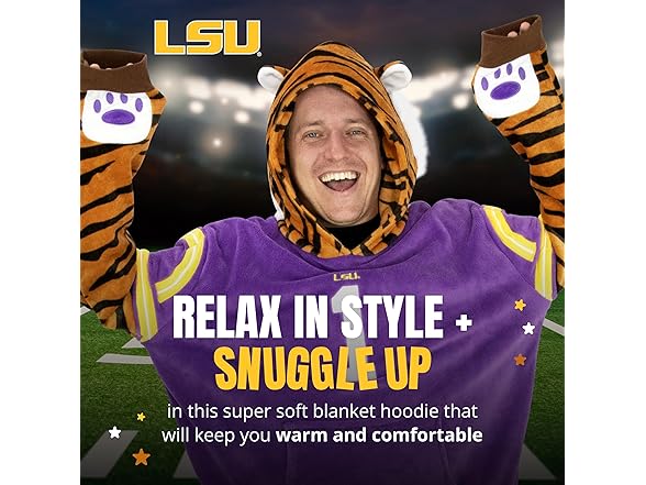 LSU Wearable Blanket Hoodie