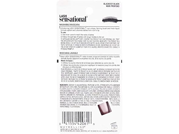 Maybelline Lash Sensational Washable Mascara