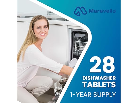 Maravello Dishwasher Cleaner 28 Grapefruit Tablets