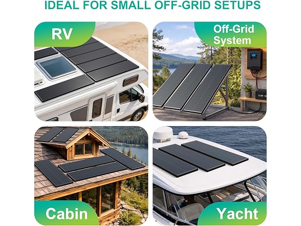 100W N-Type 12V Slim Solar Panel