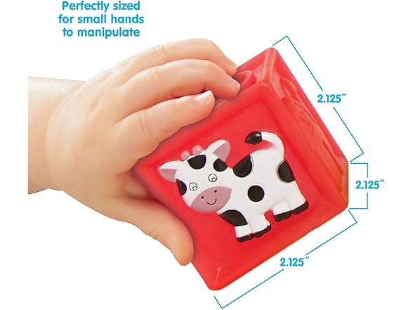Earlyears Squeak 'n Stack Blocks Baby Toy