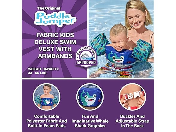 Bestway Puddle Jumper Child Deluxe Life Vest - Whale Shark