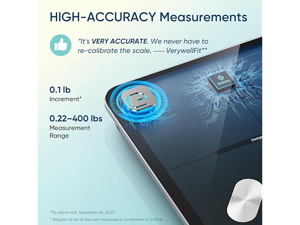 Etekcity Smart Scale Body Weight Fat BMI
