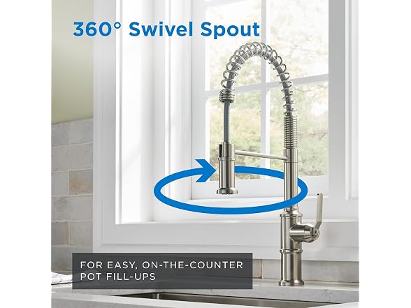 Gerber Kinzie Pre-Rinse Kitchen Faucet, Stainless Steel