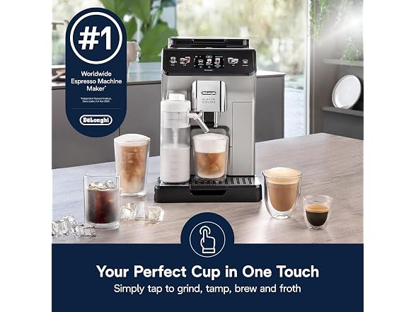 De'Longhi Eletta Explore Espresso Machine w Grinder, Frother