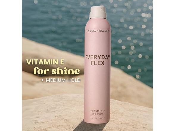 Beachwaver Everyday Flex Medium-Hold Hairspray  (1.4 Oz) | 
