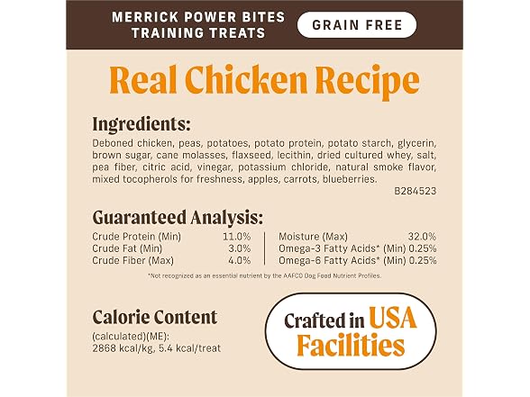 Merrick Power Bites Chicken Treats, 6oz