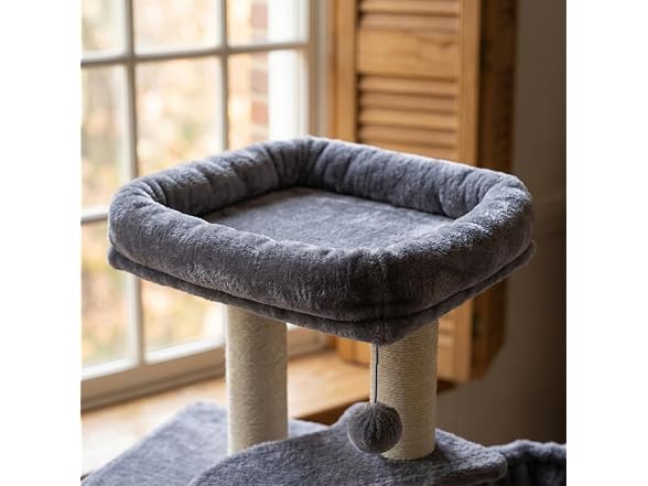 AIWIKIDE Cat Tree Has Scratching Toy with A Ball