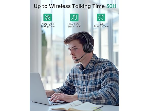 Masajoy Wireless Headset with Mic